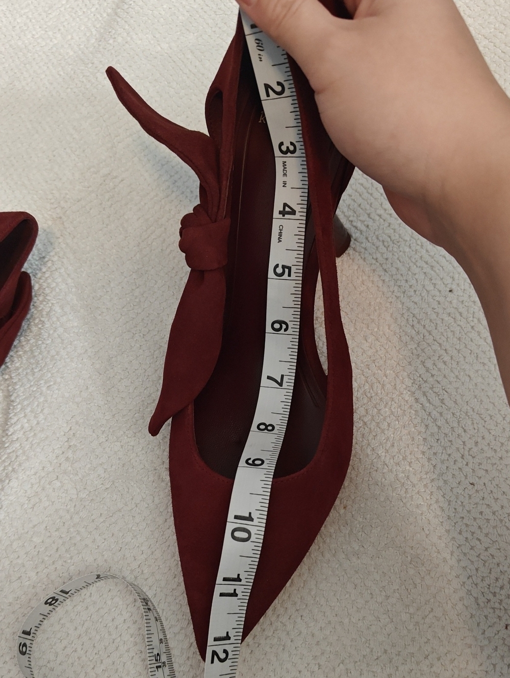 Kate Spade Burgundy Bunnie Pumps 9.5B EUC - Picture 7 of 8